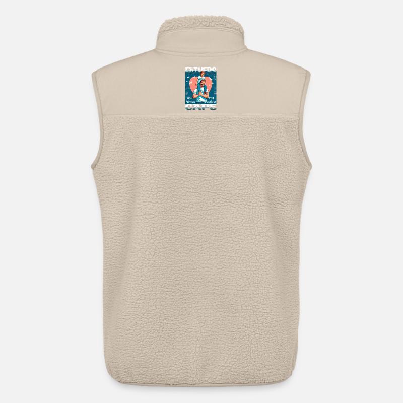 Väter sind Helden - Unisex Sherpaweste von Stanley/Stella - Beige