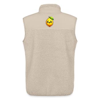 Lemon Lemons - Unisex Sherpa Gilet by Stanley/Stella - beige - Back - AI Model Male 178 light (178cm)
