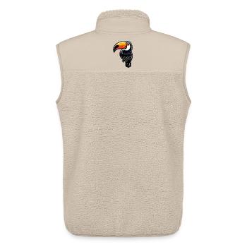 Toucan - Unisex Sherpa Gilet by Stanley/Stella - beige - Back - AI Model Male 178 light (178cm)