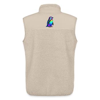 Penguin - Unisex Sherpa Gilet by Stanley/Stella - beige - Back - AI Model Male 178 light (178cm)