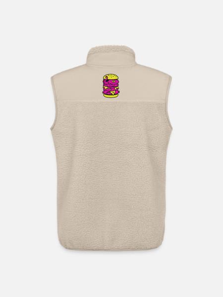Monsterburger im Pop-Art Stil - Unisex Sherpaweste von Stanley/Stella - Beige