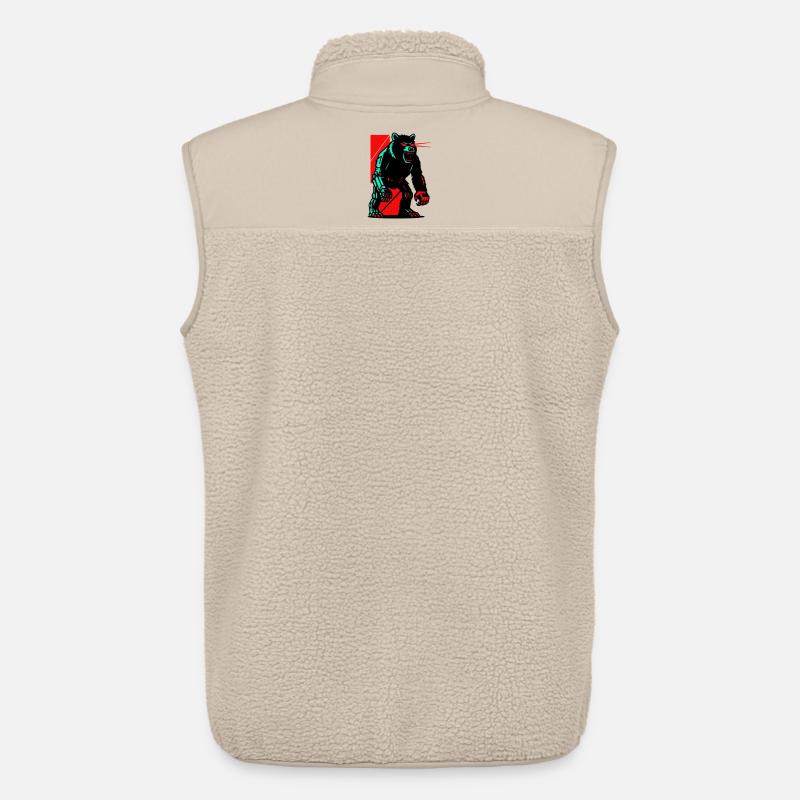 Mecha Techno Bär - Unisex Sherpaweste von Stanley/Stella - Beige
