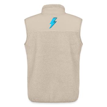 Conception d'éclairage électrique 3D - Veste sans manches sherpa unisexe Stanley/Stella - beige - Dos - AI Model Male 178 light (178cm)