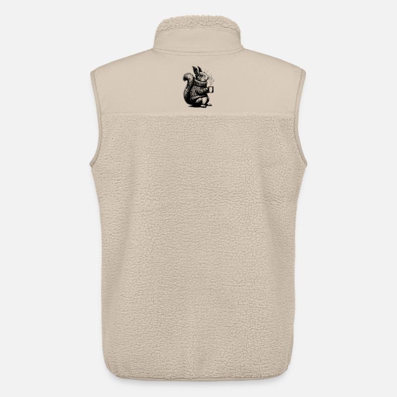 Eichhörnchen mit Tee - Unisex Sherpaweste von Stanley/Stella - Beige