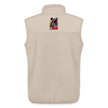 OjioThe Originals Only Abstraction Colorful Wild - Unisex Sherpa Gilet by Stanley/Stella - beige - Back - AI Model Male 178 light (178cm)