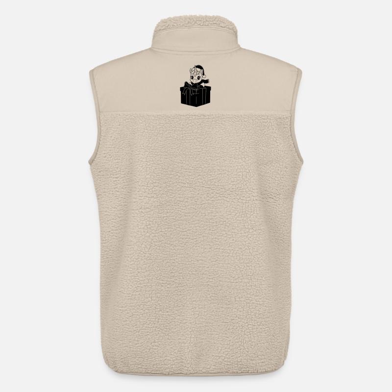 Weihnachts-Einhorn im Geschenk - Unisex Sherpaweste von Stanley/Stella - Beige