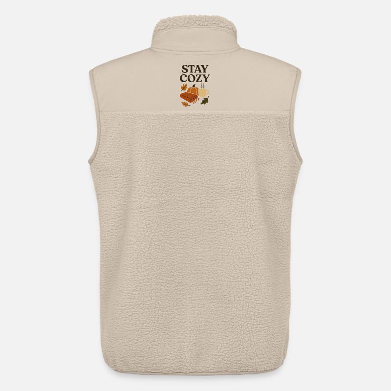 Herbstgemütlichkeit: Stay Cozy - Unisex Sherpaweste von Stanley/Stella - Beige