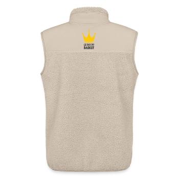 Le Roi du Basket - Veste sans manches sherpa unisexe Stanley/Stella - beige - Dos - AI Model Male 178 light (178cm)