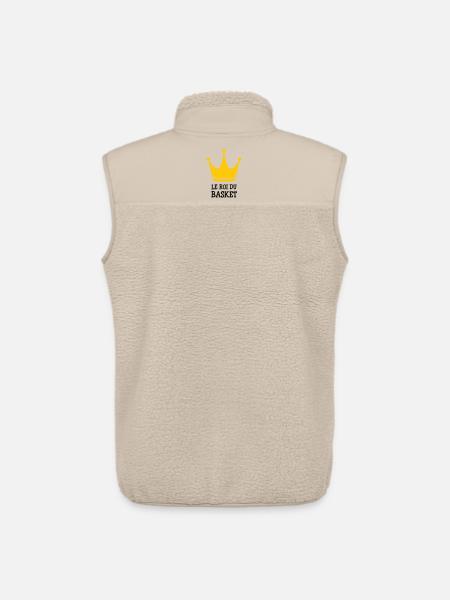 Le Roi du Basket - Veste sans manches sherpa unisexe Stanley/Stella - beige