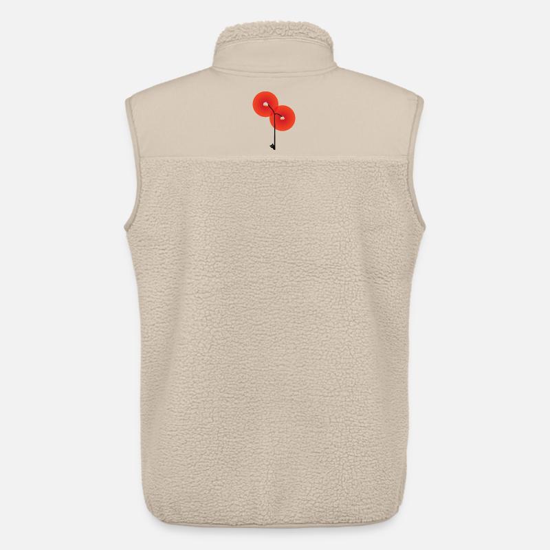 Straßenlaterne mit Katze - Unisex Sherpaweste von Stanley/Stella - Beige