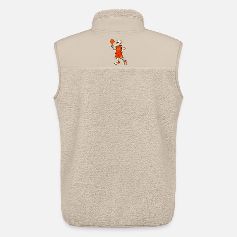 Skeleton Hoops 23 - Unisex Sherpaweste von Stanley/Stella - Beige