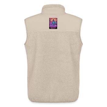 Retro Wave Kitchen - Unisex Sherpaweste von Stanley/Stella - Beige - Hinten - AI Model Male 178 light (178cm)