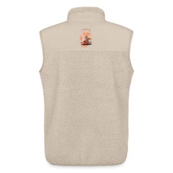 Dragon Forge - Fired by Magic Pottery Art - Unisex Sherpa Gilet by Stanley/Stella - beige - Back - AI Model Male 178 light (178cm)