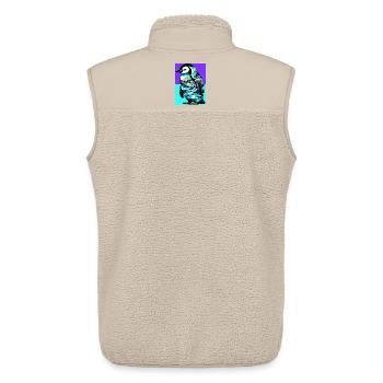 Pinguin - Unisex Sherpaweste von Stanley/Stella - Beige - Hinten - AI Model Male 178 light (178cm)