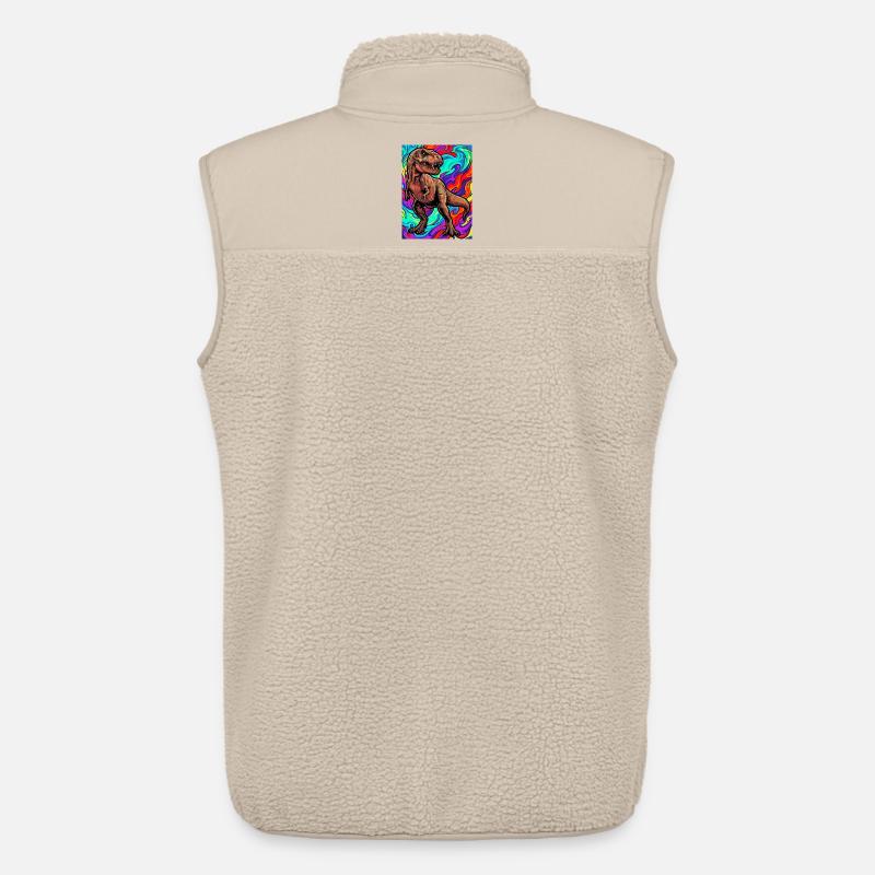 Dinosaurier - Unisex Sherpaweste von Stanley/Stella - Beige