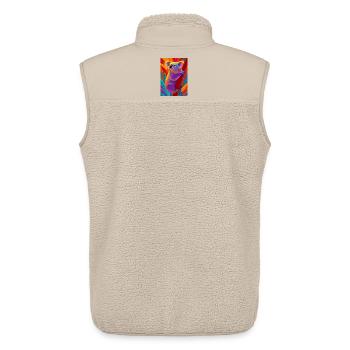 Koala - Unisex Sherpaweste von Stanley/Stella - Beige - Hinten - AI Model Male 178 light (178cm)