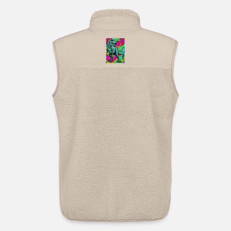 Dinosaurier - Unisex Sherpaweste von Stanley/Stella - Beige