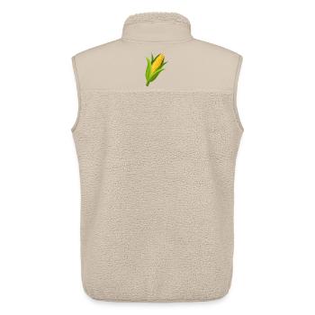 Corn stalk - Unisex Sherpa Gilet by Stanley/Stella - beige - Back - AI Model Male 178 light (178cm)