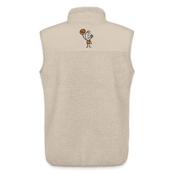 Basketball Basketballer - Unisex Sherpaweste von Stanley/Stella - Beige - Hinten - AI Model Male 178 light (178cm)