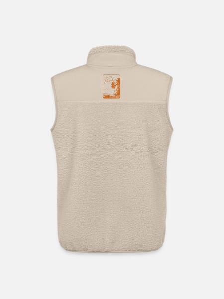 Greetings from Paradise - Unisex Sherpa Gilet by Stanley/Stella - beige