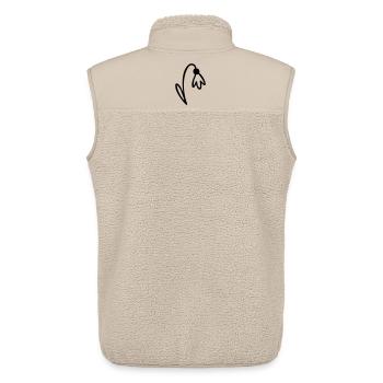 Flower - Unisex Sherpa Gilet by Stanley/Stella - beige - Back - AI Model Male 178 light (178cm)