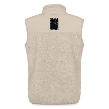 Neon Fog Swirl Pattern - Unisex Sherpa Gilet by Stanley/Stella - beige - Back - AI Model Male 178 light (178cm)