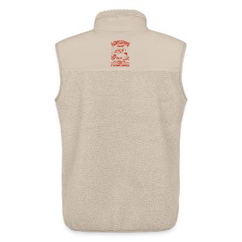 Staying Single - Unisex Sherpaweste von Stanley/Stella - Beige - Hinten - AI Model Male 178 light (178cm)