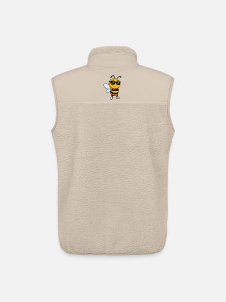 Sonnenbiene mit Stil - Unisex Sherpaweste von Stanley/Stella - Beige