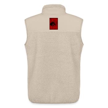 Schädelknochen - Unisex Sherpaweste von Stanley/Stella - Beige - Hinten - AI Model Male 178 light (178cm)