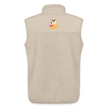 No Prob-Llama – Daumen hoch und Funkelsterne - Unisex Sherpaweste von Stanley/Stella - Beige - Hinten - AI Model Male 178 light (178cm)