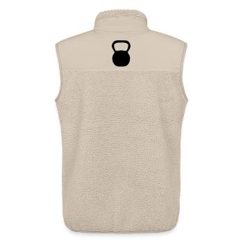 Kettle Bell - Unisex Sherpa Gilet by Stanley/Stella - beige - Back - AI Model Male 178 light (178cm)
