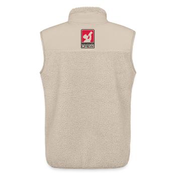 hangover crew logo - Unisex Sherpaweste von Stanley/Stella - Beige - Hinten - AI Model Male 178 light (178cm)
