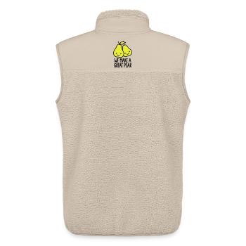 We make a great pear - Unisex Sherpa Gilet by Stanley/Stella - beige - Back - AI Model Male 178 light (178cm)