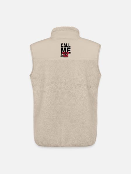 RUF MICH AN - Unisex Sherpaweste von Stanley/Stella - Beige