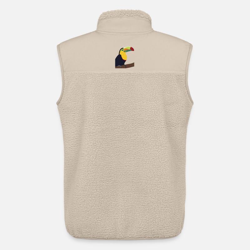 Timmy, der Toucan - Unisex Sherpaweste von Stanley/Stella - Beige