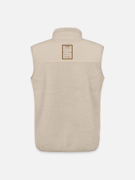 NOTICE 2 - Unisex Sherpa Gilet by Stanley/Stella - beige
