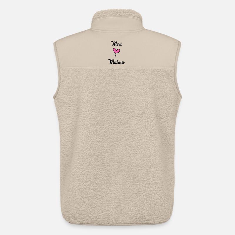 DANKE, HERRIN - Unisex Sherpaweste von Stanley/Stella - Beige