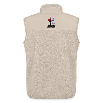 Japan goes Dusseldorf - Unisex Sherpa Gilet by Stanley/Stella - beige - Back - AI Model Male 178 light (178cm)
