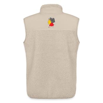 Deutsche Sprachvielfalt Design - Unisex Sherpaweste von Stanley/Stella - Beige - Hinten - AI Model Male 178 light (178cm)