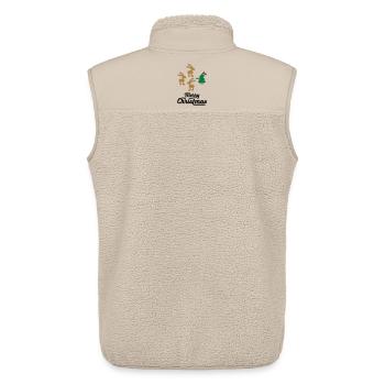 Lustige T-Shirts zu Weihnachten - Unisex Sherpaweste von Stanley/Stella - Beige - Hinten - AI Model Male 178 light (178cm)