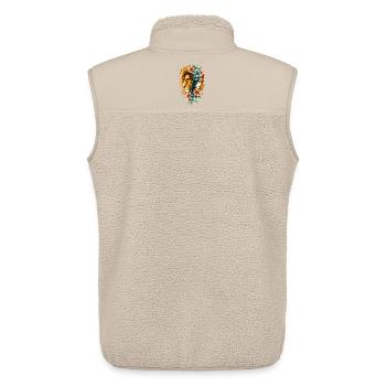 Wunderbare Frau, deren lange Haare - Unisex Sherpaweste von Stanley/Stella - Beige - Hinten - AI Model Male 178 light (178cm)