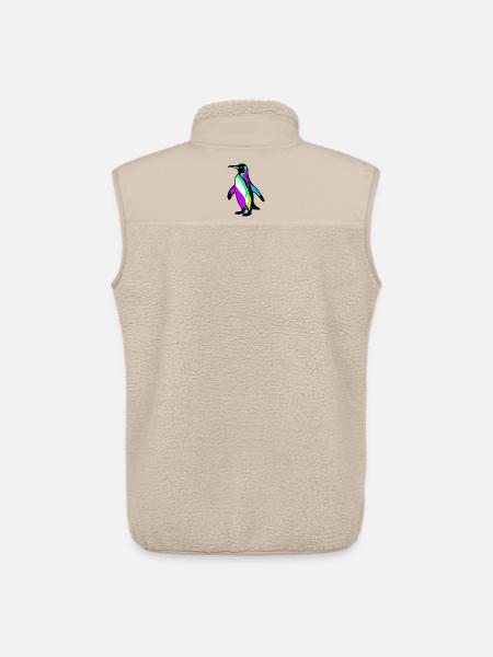 Penguin - Unisex Sherpa Gilet by Stanley/Stella - beige