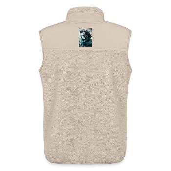 Hero - Unisex Sherpa Gilet by Stanley/Stella - beige - Back - AI Model Male 178 light (178cm)