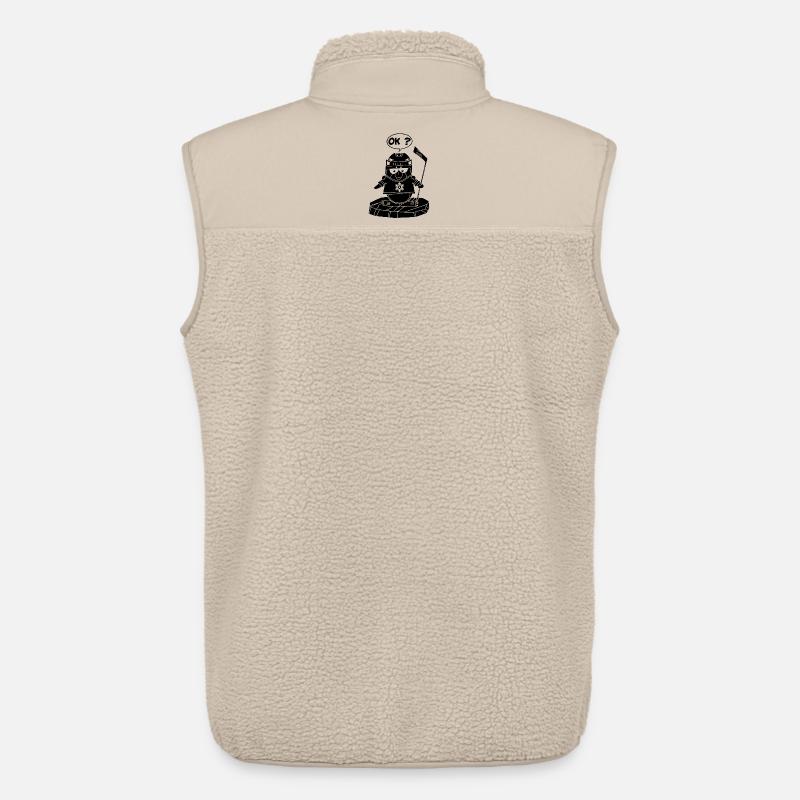 Schwarzer Sportpinguin - Unisex Sherpaweste von Stanley/Stella - Beige