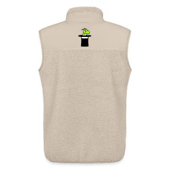 Raupe Zylinder Hut Magier Zauberer Zaubertrick süß - Unisex Sherpaweste von Stanley/Stella - Beige - Hinten - AI Model Male 178 light (178cm)
