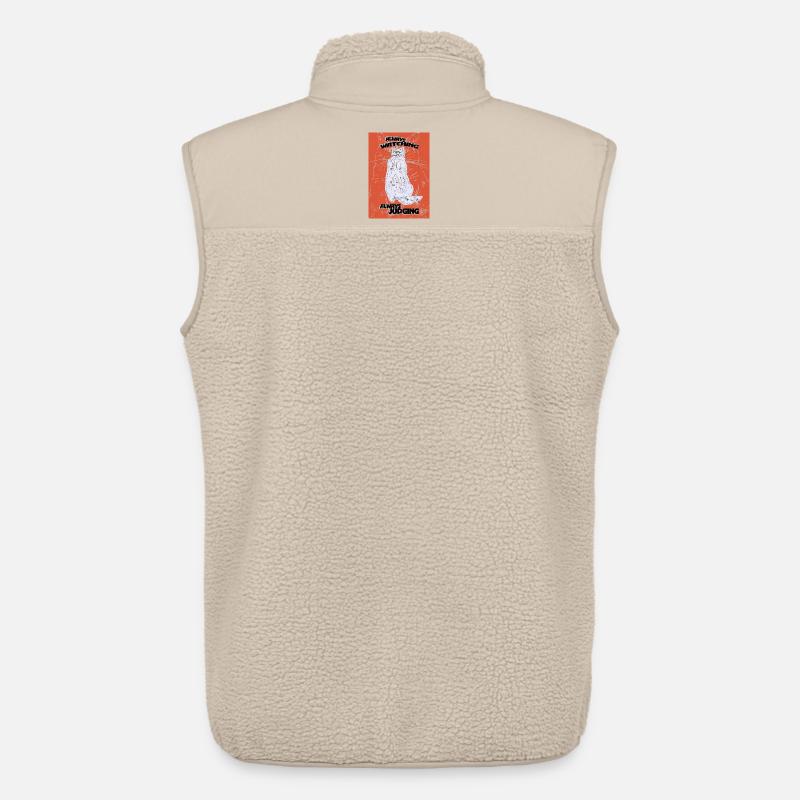 IMMER BEOBACHTEND, IMMER URTEILEND - Unisex Sherpaweste von Stanley/Stella - Beige