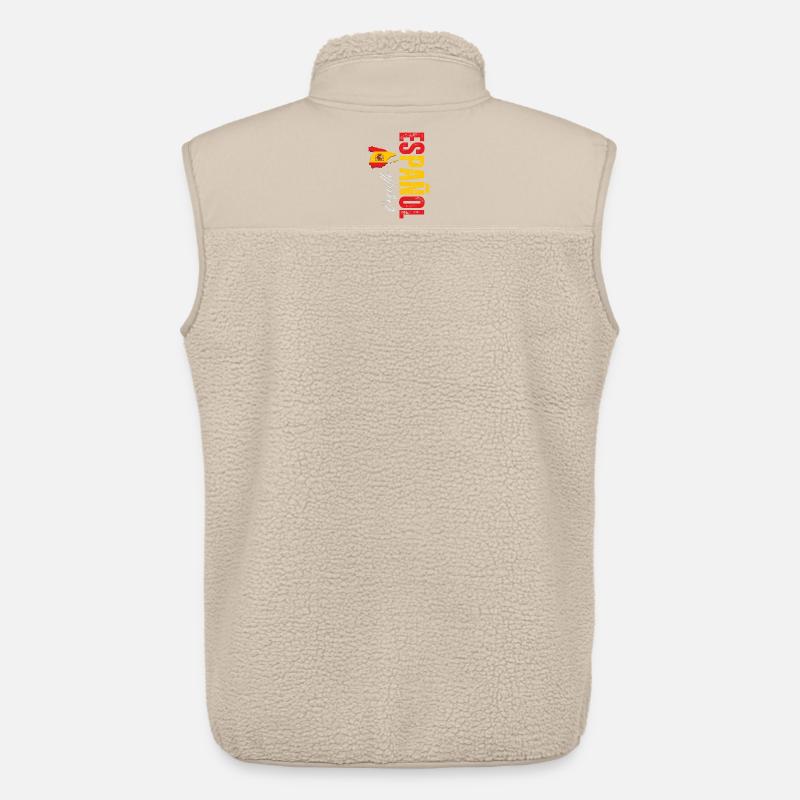 Spanish Pride, conception verticale - Veste sans manches sherpa unisexe Stanley/Stella - beige