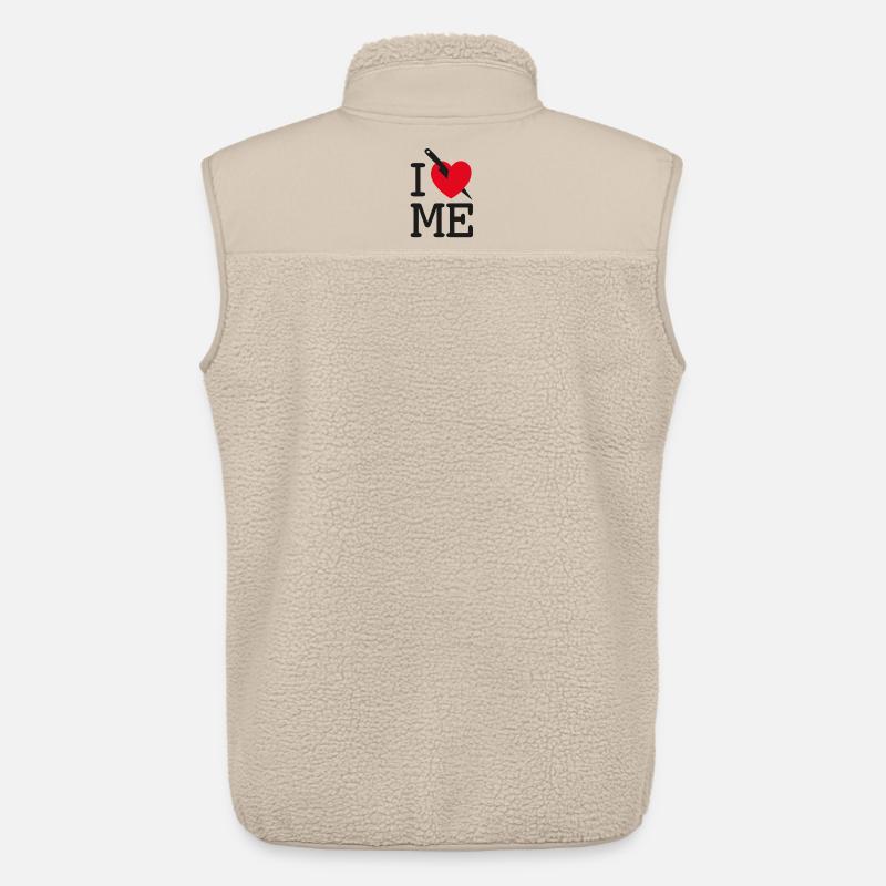 I LOVE ME - I HATE ME! - Unisex Sherpaweste von Stanley/Stella - Beige