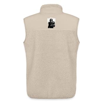 American Football Monkey - Unisex Sherpa Gilet by Stanley/Stella - beige - Back - AI Model Male 178 light (178cm)