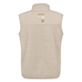 Abitur 2026 - Veste sans manches sherpa unisexe Stanley/Stella - beige - Dos - AI Model Male 178 light (178cm)